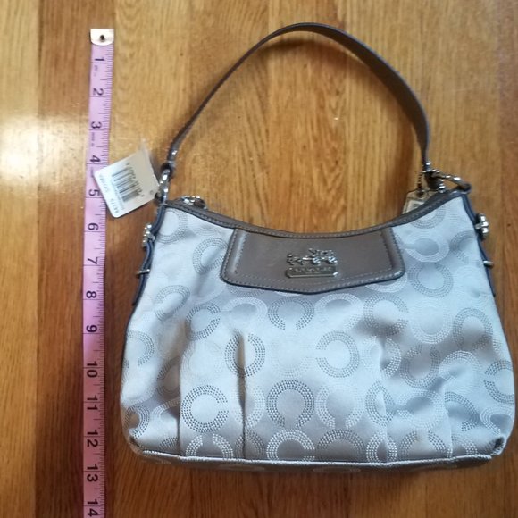 NWT COACH Madison Dotted Khaki Signature Mini Handbag-44379 - Picture 10 of 11